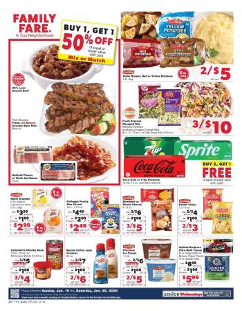 Family Fare Flyer - 01/19/2025 - 01/25/2025.