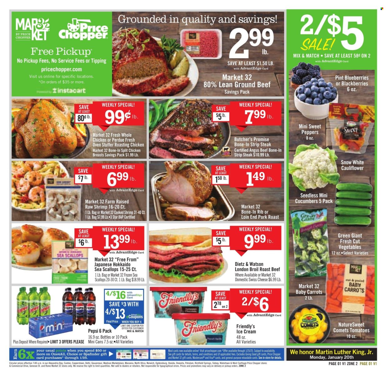 Price Chopper ad - 01/19/2025 - 01/25/2025. Page 1