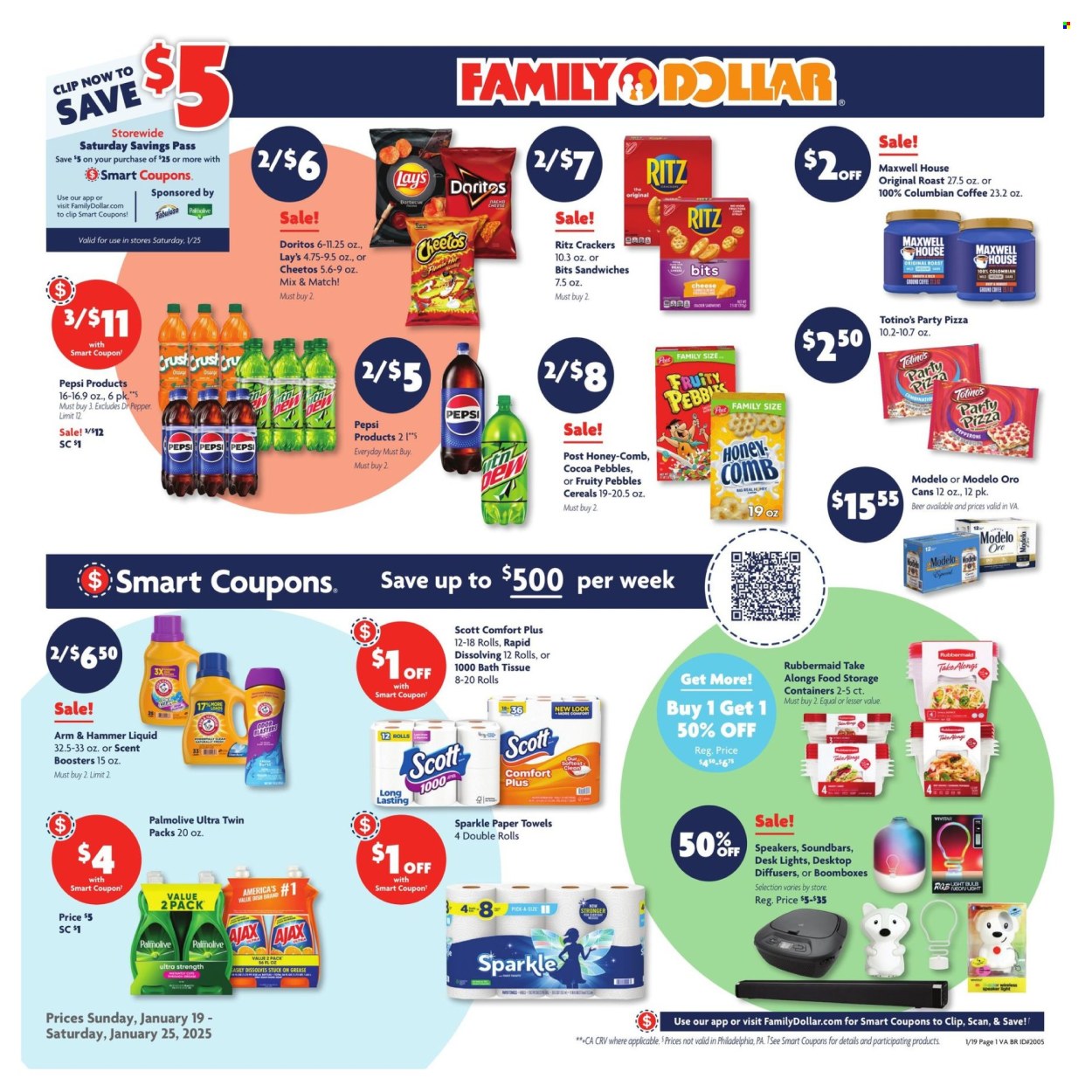 Family Dollar ad - 01/19/2025 - 01/25/2025. Page 1