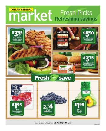 Dollar General Flyer - 01/19/2025 - 01/25/2025.