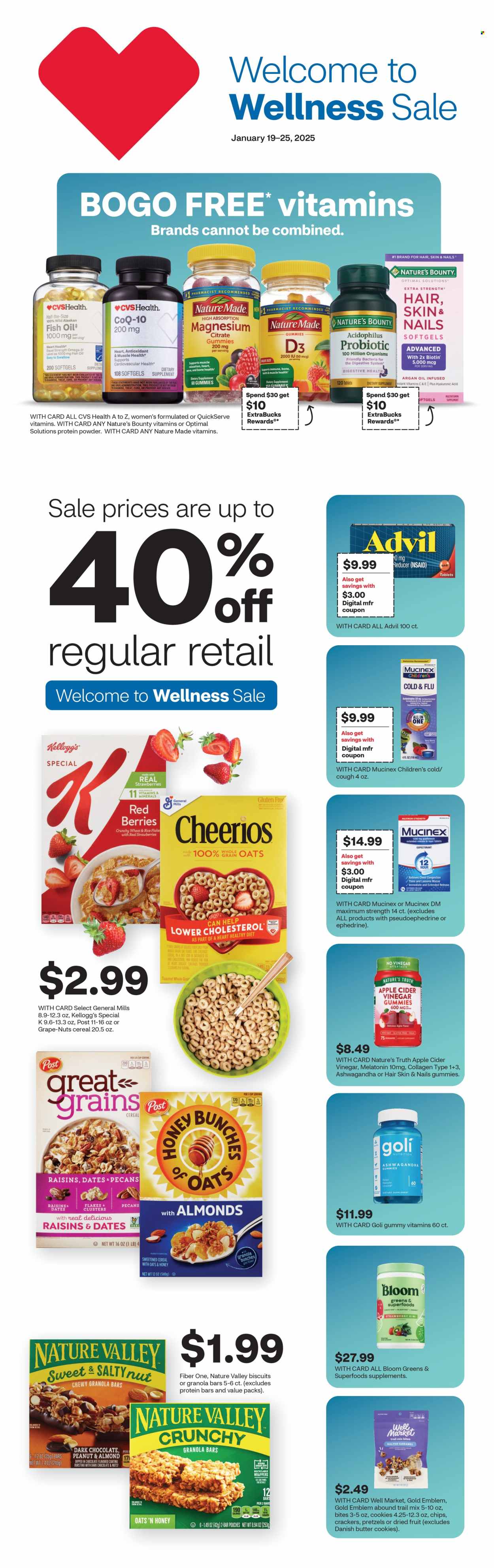 CVS Pharmacy ad - 01/19/2025 - 01/25/2025. Page 1