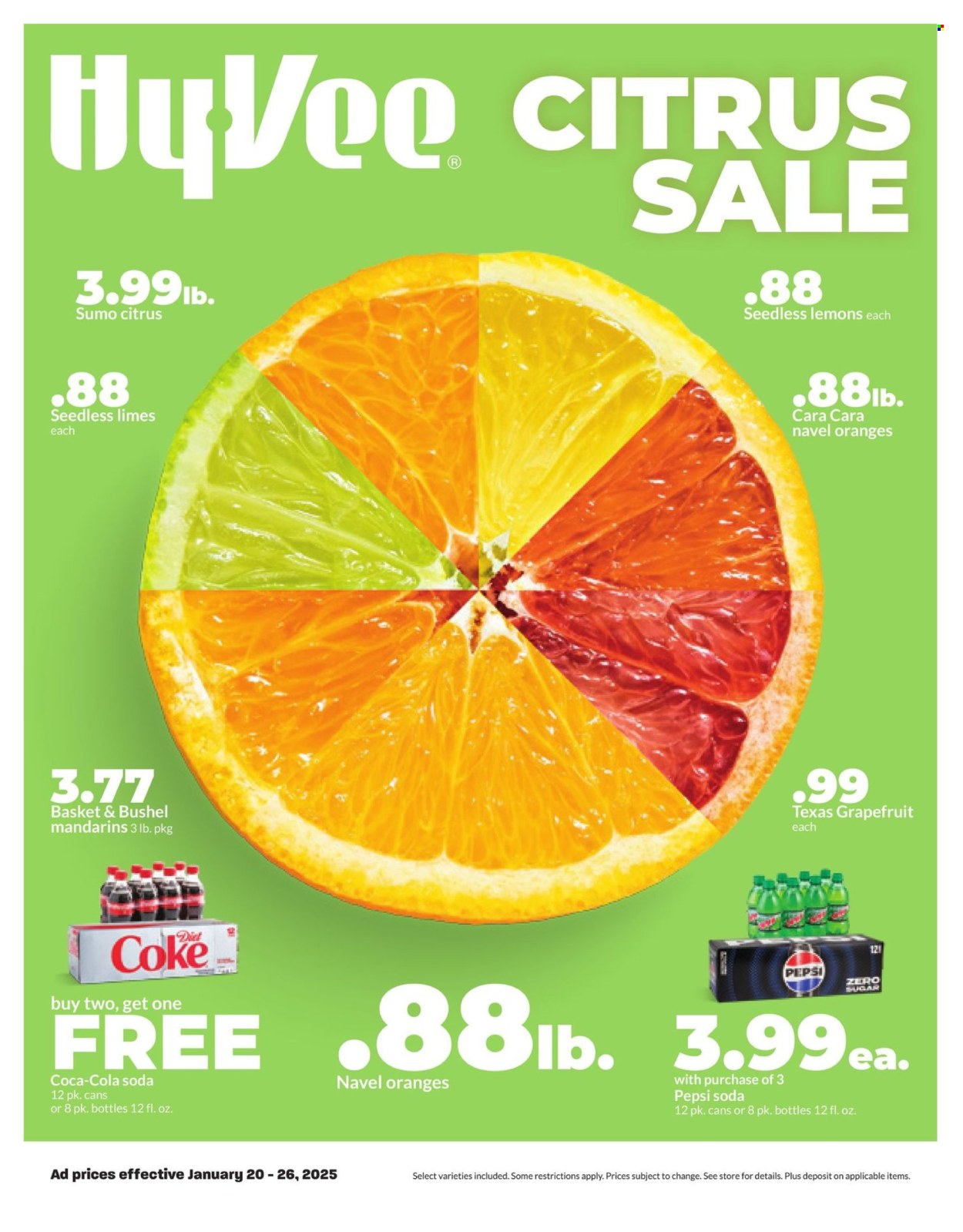 Hy-Vee ad - 01/20/2025 - 01/26/2025. Page 1