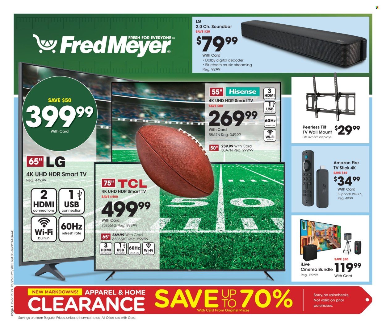Fred Meyer ad - 01/22/2025 - 01/28/2025. Page 1