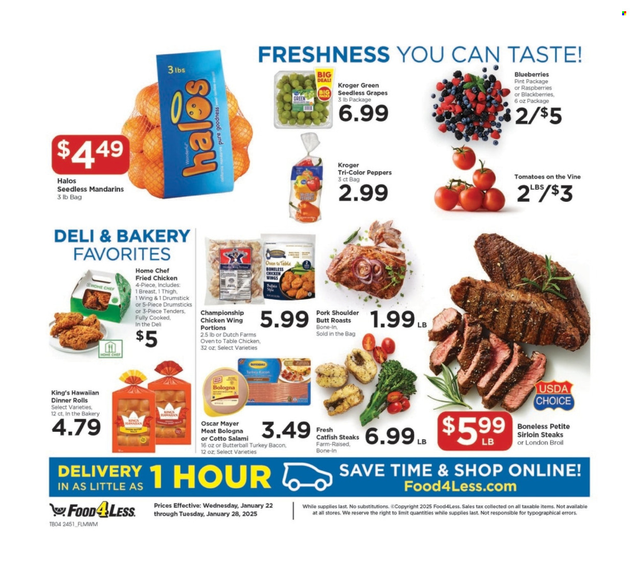 Food 4 Less ad - 01/22/2025 - 01/28/2025. Page 5