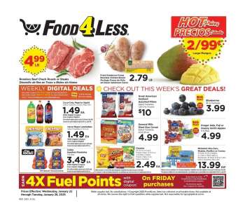 Food 4 Less Flyer - 01/22/2025 - 01/28/2025.