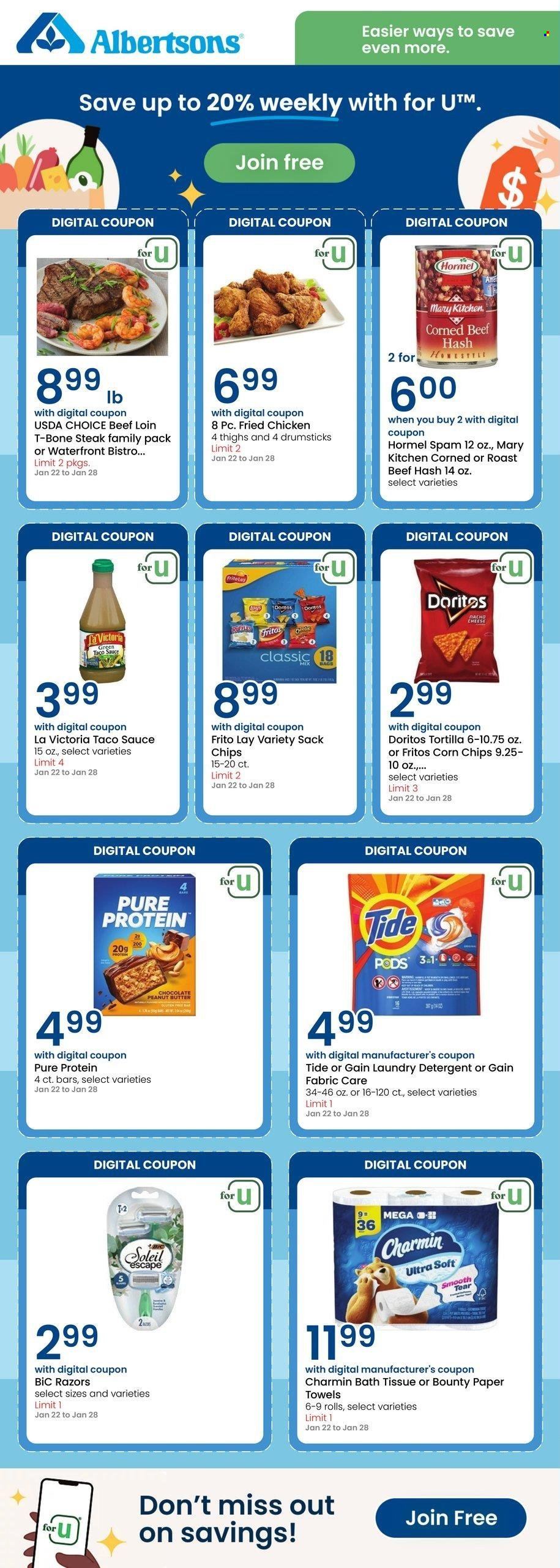 Albertsons ad - 01/22/2025 - 01/28/2025. Page 1