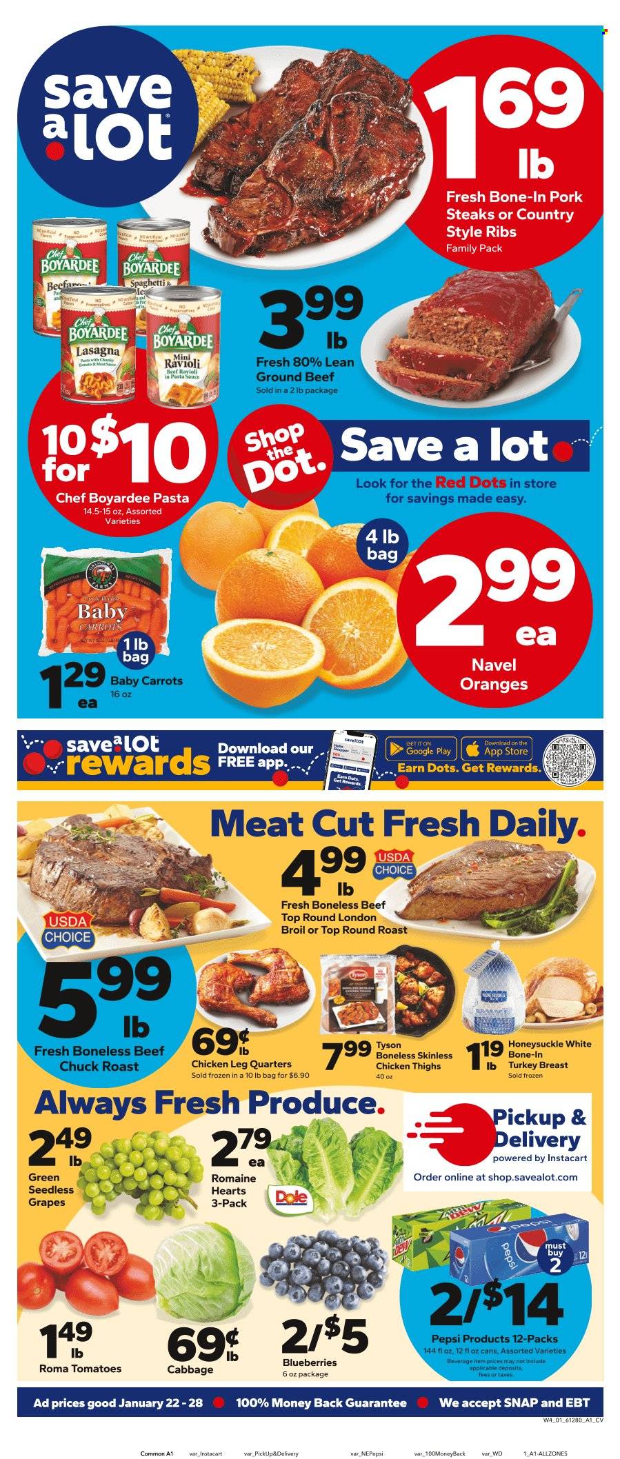 Save a Lot ad - 01/22/2025 - 01/28/2025. Page 1