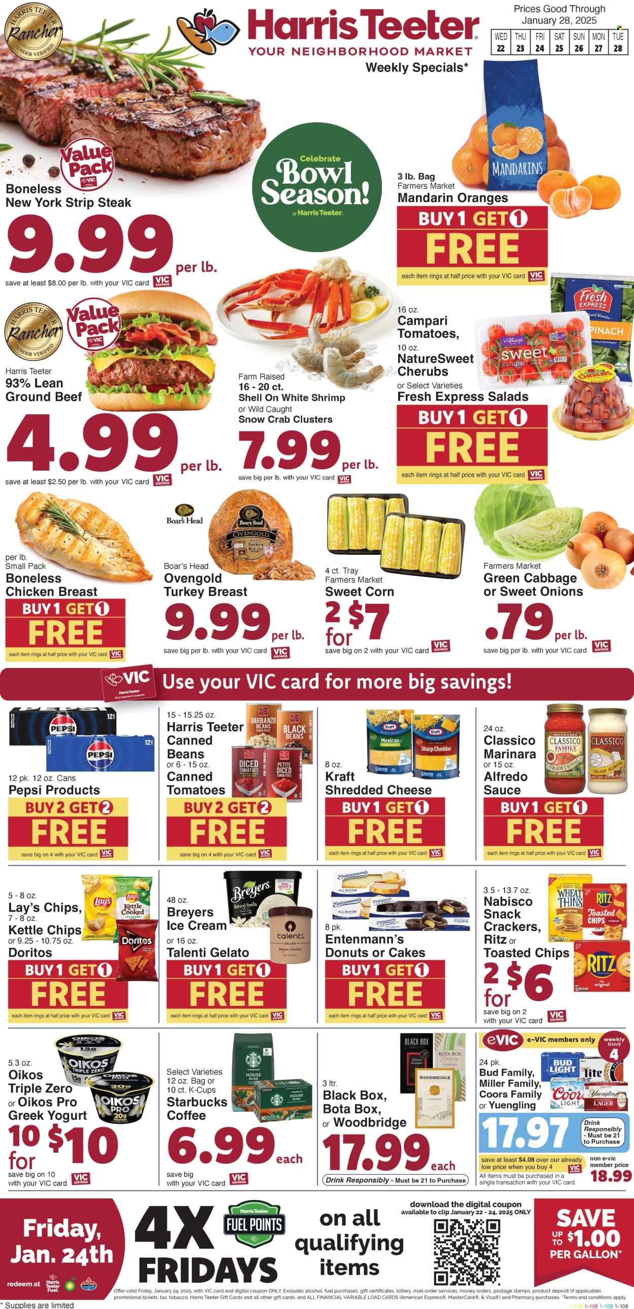 Harris Teeter ad - 01/22/2025 - 01/28/2025. Page 1