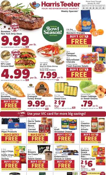 Harris Teeter Flyer - 01/22/2025 - 01/28/2025.