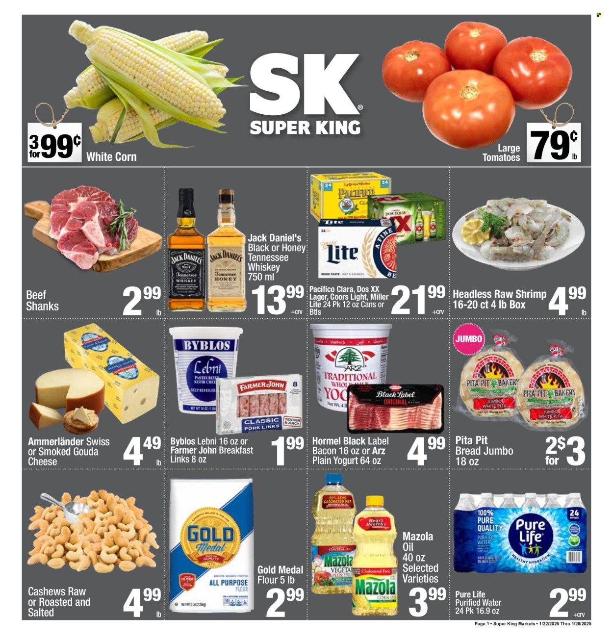 Super King Markets ad - 01/22/2025 - 01/28/2025. Page 1