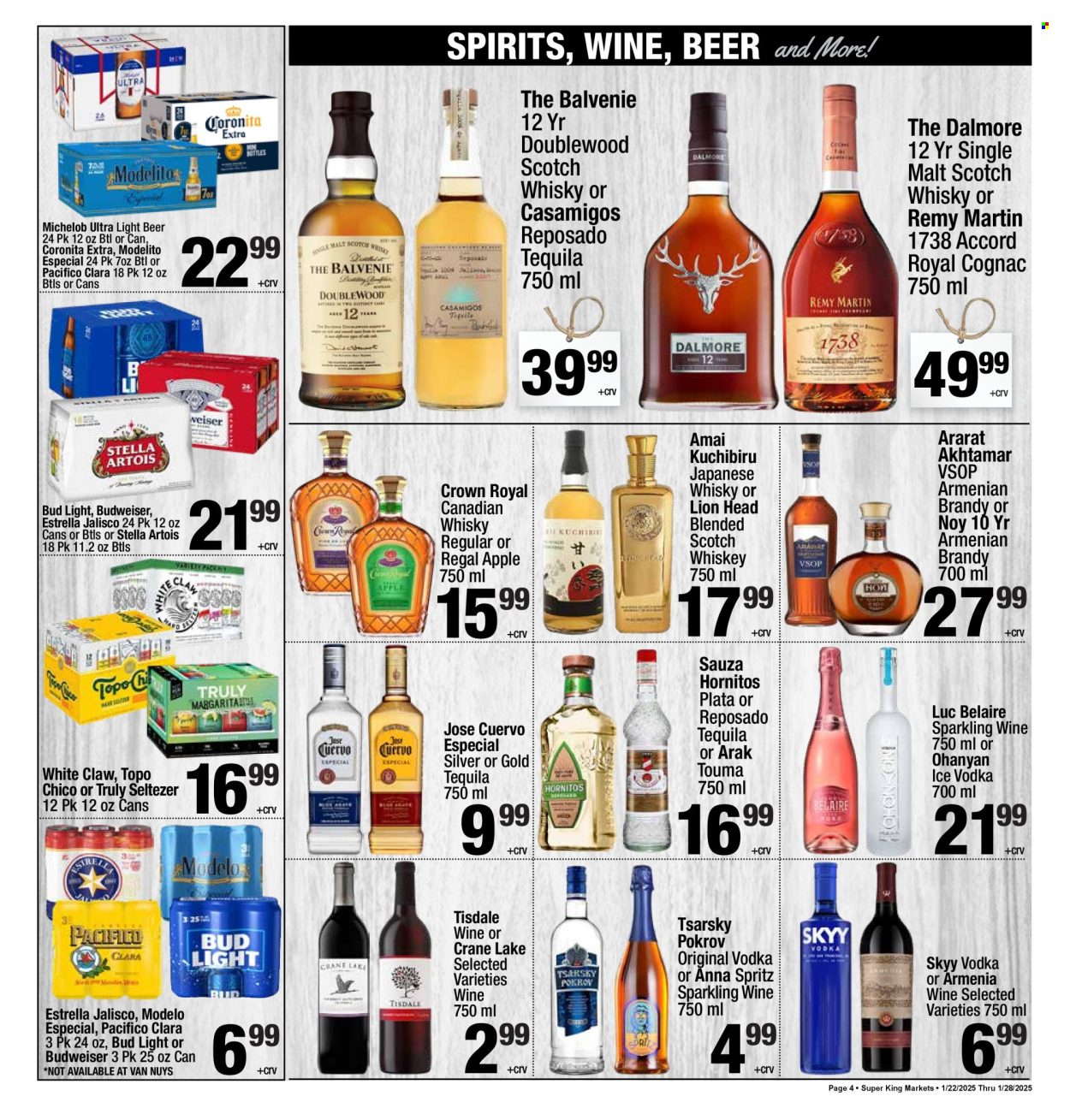 Super King Markets ad - 01/22/2025 - 01/28/2025. Page 4