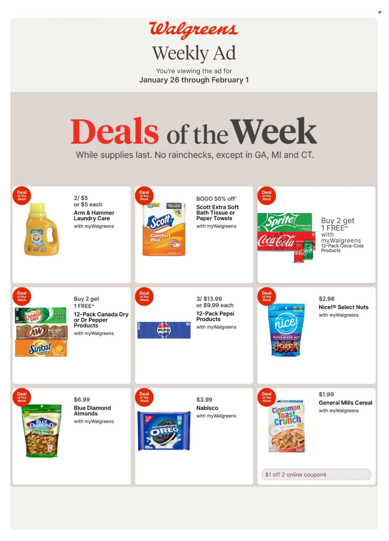 Walgreens ad - 01/26/2025 - 02/01/2025. Page 1