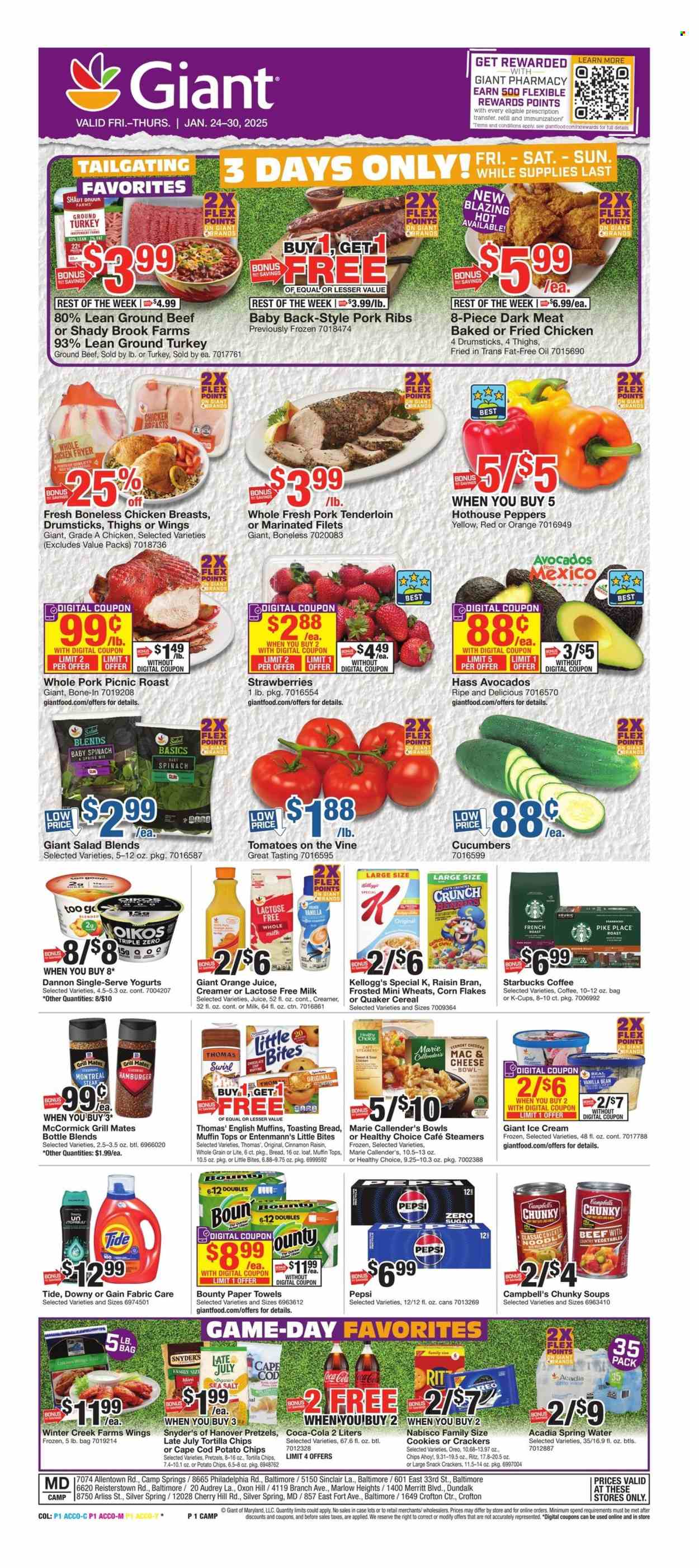 Giant Food ad - 01/24/2025 - 01/30/2025. Page 3