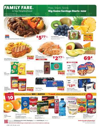 Family Fare Flyer - 01/26/2025 - 02/01/2025.